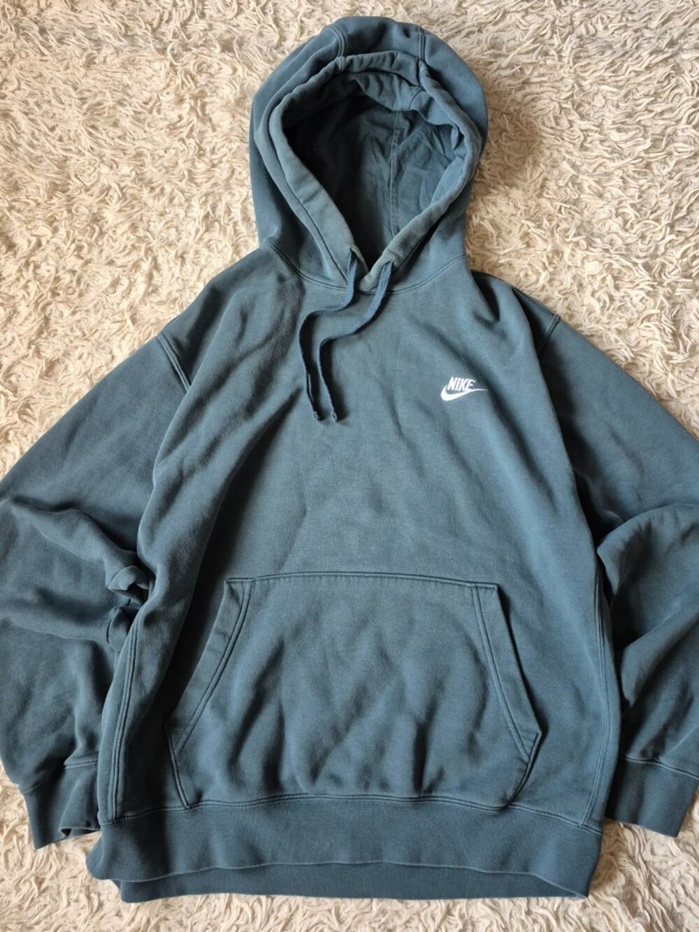 Nike Sportswear Fleece Pullover Hoodie - Teal/Blue - Men's Large